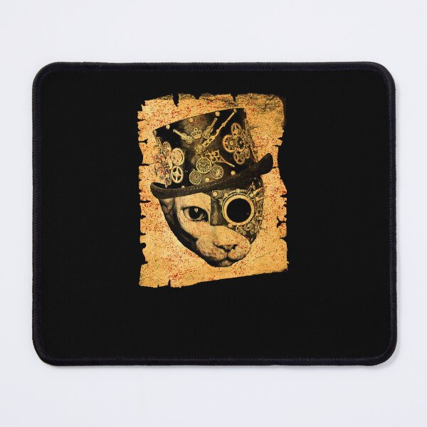 Item preview, STEAMPUNK SPHYNX CAT SATANIC GOTH DISTRESSED GRAPHIC designed and sold by sobriowslen.