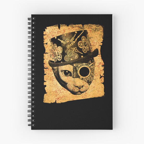 Item preview, STEAMPUNK SPHYNX CAT SATANIC GOTH DISTRESSED GRAPHIC designed and sold by sobriowslen.