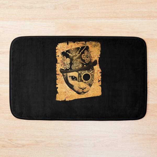 Item preview, STEAMPUNK SPHYNX CAT SATANIC GOTH DISTRESSED GRAPHIC designed and sold by sobriowslen.
