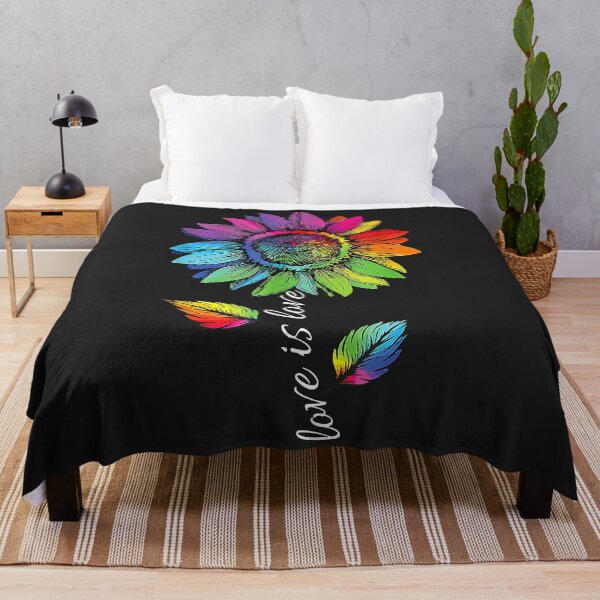 Item preview, Rainbow Sunflower Love Is Love LGBT Gay Lesbian Pride designed and sold by Corelli87.