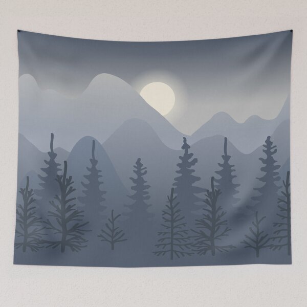 Item preview, Mountains landscape  designed and sold by ReflectedCrafts.