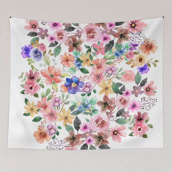 Item preview, Colorful Water Color Flowers designed and sold by tomorrowsart.