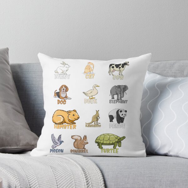 Artikelvorschau, Group of Cute Animals with Names entworfen und verkauft von joseartgel.