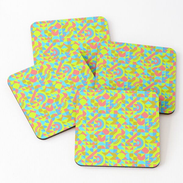 Item preview, geomattric colorful patterns conceptual Art - Abstract Neo Geo graphic design designed and sold by Design Repo.