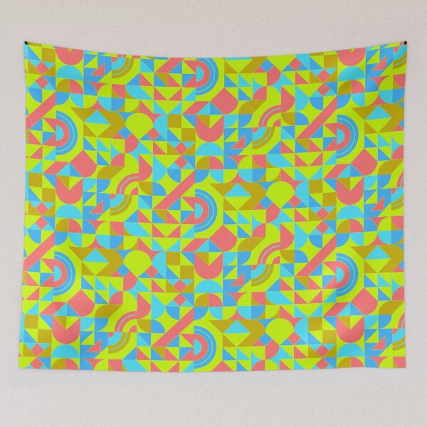 Item preview, geomattric colorful patterns conceptual Art - Abstract Neo Geo graphic design designed and sold by Design Repo.