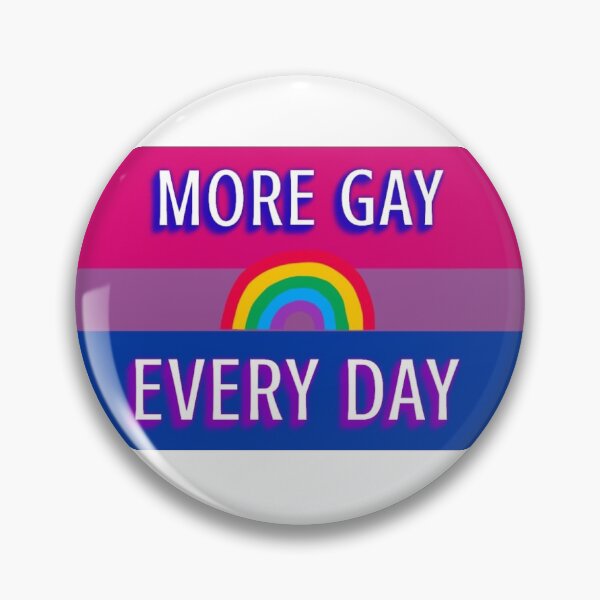 Artikelvorschau, More Gay Every Day Bisexual Unique Funny Pride Flag entworfen und verkauft von EmJKDesigns.