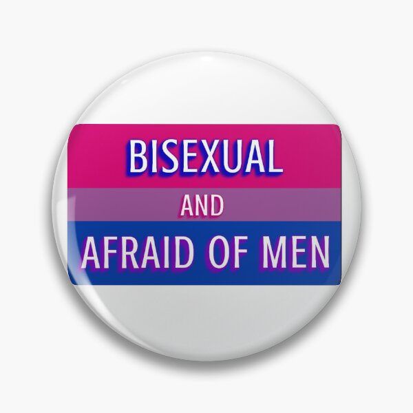 Artikelvorschau, Bisexual and Afraid of Men Unique Funny Pride Flag entworfen und verkauft von EmJKDesigns.