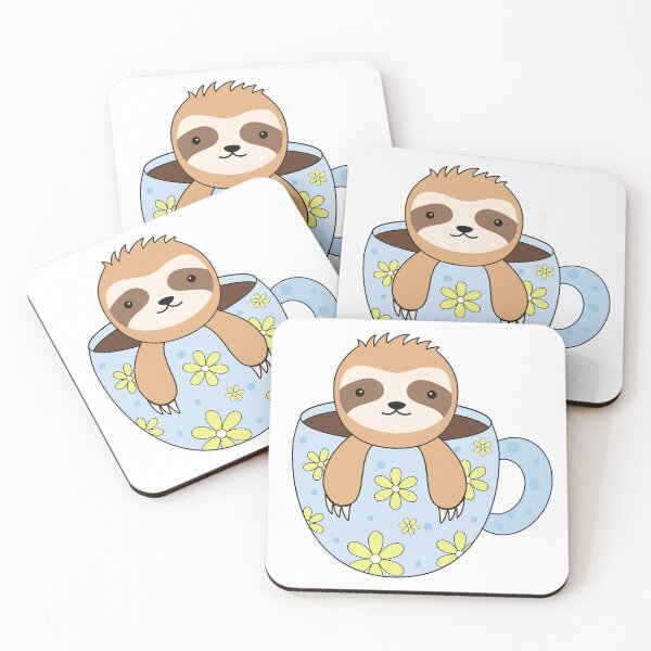 Item preview, Cute Sloth  Enjoying a Coffee  designed and sold by LittleArij.