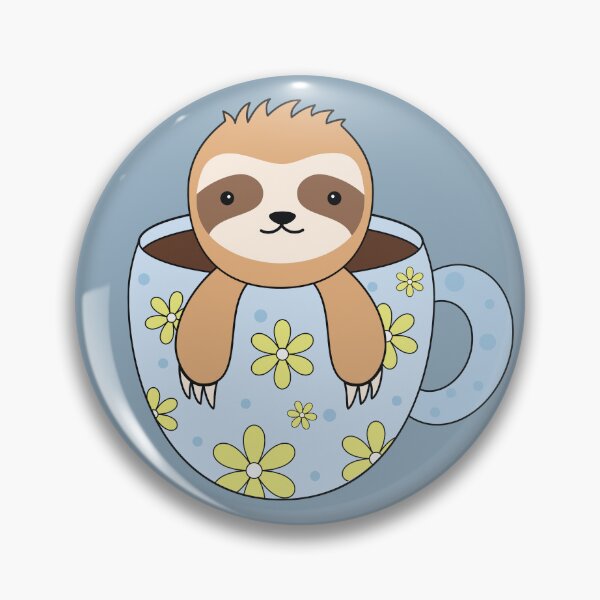 Item preview, Cute Sloth  Enjoying a Coffee  designed and sold by LittleArij.