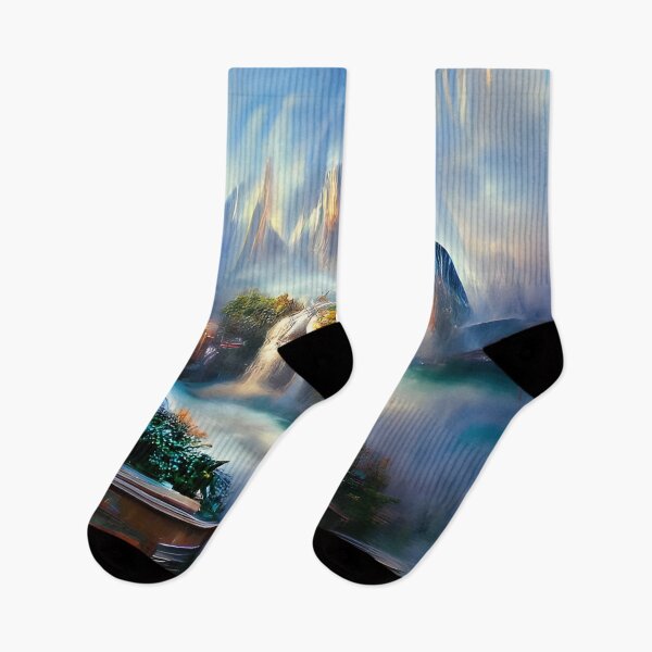 Artikelvorschau, Waterfall Running through Mountains entworfen und verkauft von theartmuseums.
