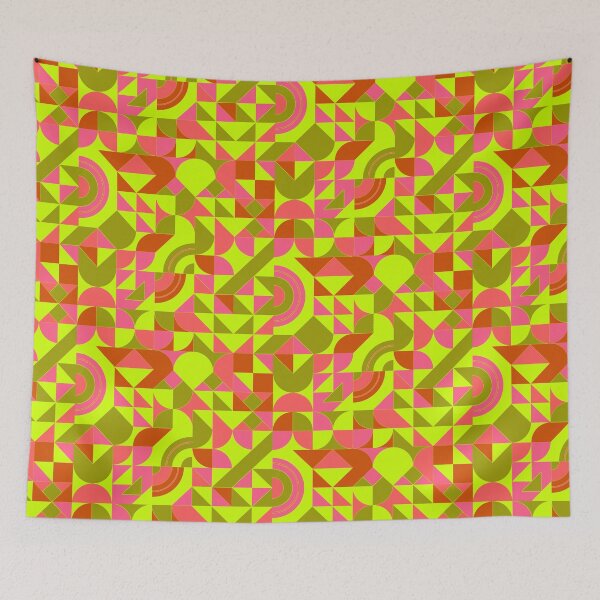 Item preview, geomattric colorful patterns conceptual Art - Abstract Neo Geo graphic design designed and sold by Design Repo.