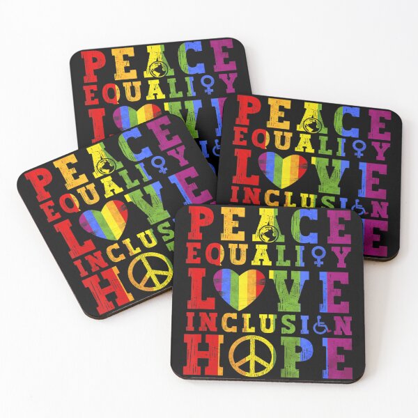 Aperçu de l'œuvre Kindness Equality Love LGBTQ Rainbow Flag Gay Pride Month créée et vendue par nedrae.