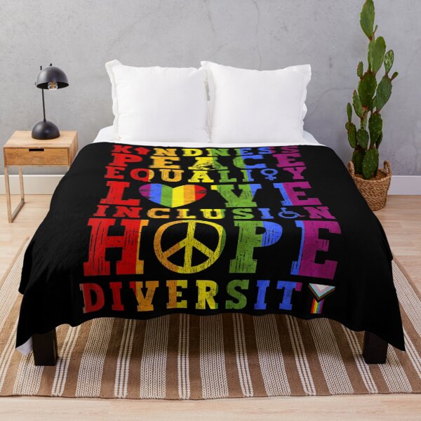 Item preview, Kindness Equality Love LGBTQ Rainbow Flag Gay Pride Month designed and sold by nedrae.