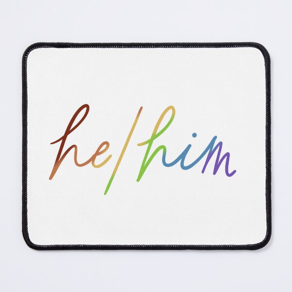 Item preview, He/Him Pronouns - Rainbow designed and sold by kathrynmstein.