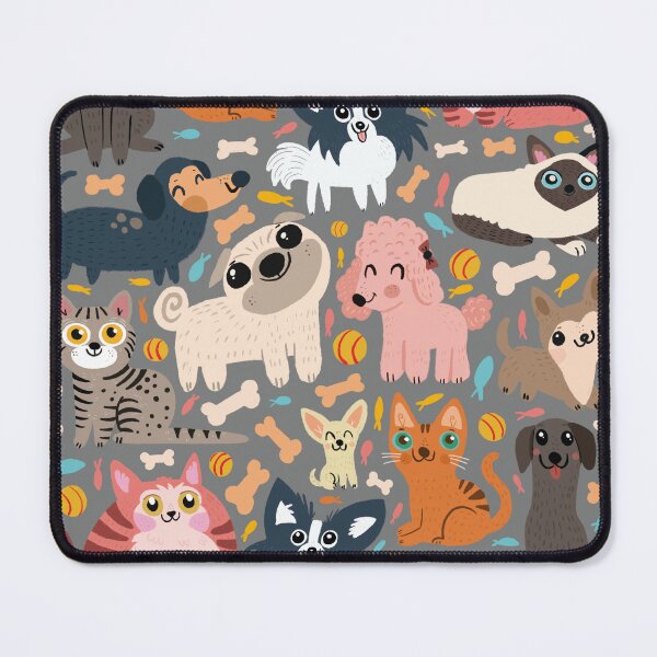 Item preview, Cats and dogs pattern designed and sold by mjdaluz.