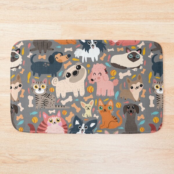 Item preview, Cats and dogs pattern designed and sold by mjdaluz.