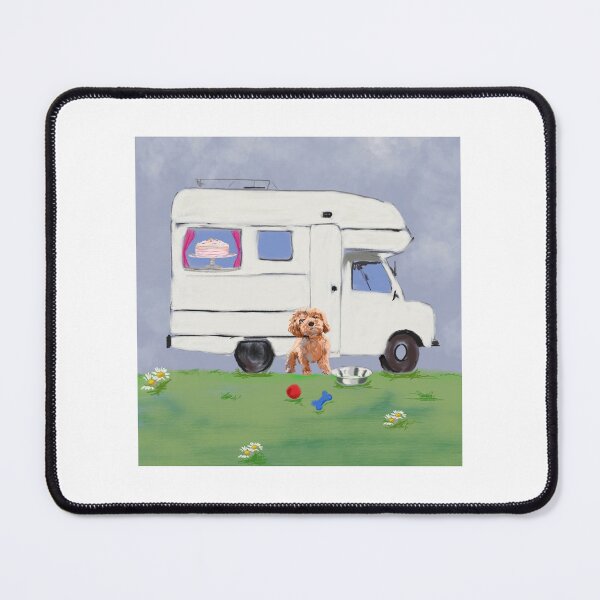 Item preview, # RV /Motor home with puppy designed and sold by Leatextileart.