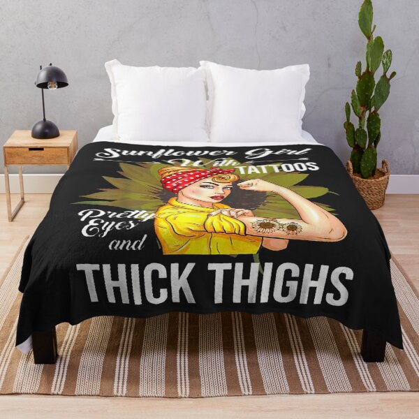 Item preview, Sunflower Girl with Tattoos Pretty Eyes Thick Thighs Strongs designed and sold by Corelli87.