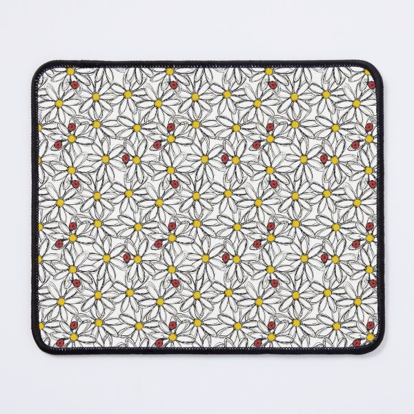 Item preview, Daisies and Ladybugs Pattern on White designed and sold by brittlouise.