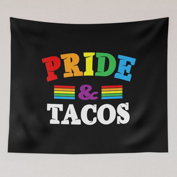 Item preview, Pride & Tacos LGBT LGBTQ Gay Pride Rainbow Flag Taco Lover  designed and sold by nedrae.