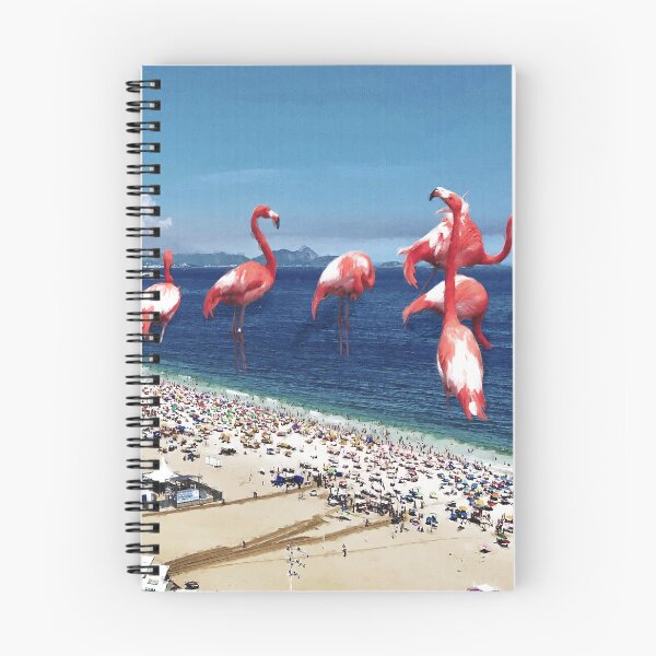 Item preview, American Flamingos On The Beach, American Flamingos Manipulation, Tropical American Flamingo Print, American Flamingo Art designed and sold by Paintcorner.