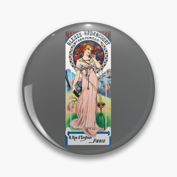 Item preview, alfons mucha Bleuze Hadancourt Parfumeur Paris Classic designed and sold by LidiagRinaldi.