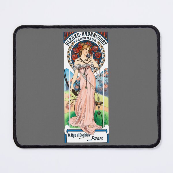 Item preview, alfons mucha Bleuze Hadancourt Parfumeur Paris Classic designed and sold by LidiagRinaldi.