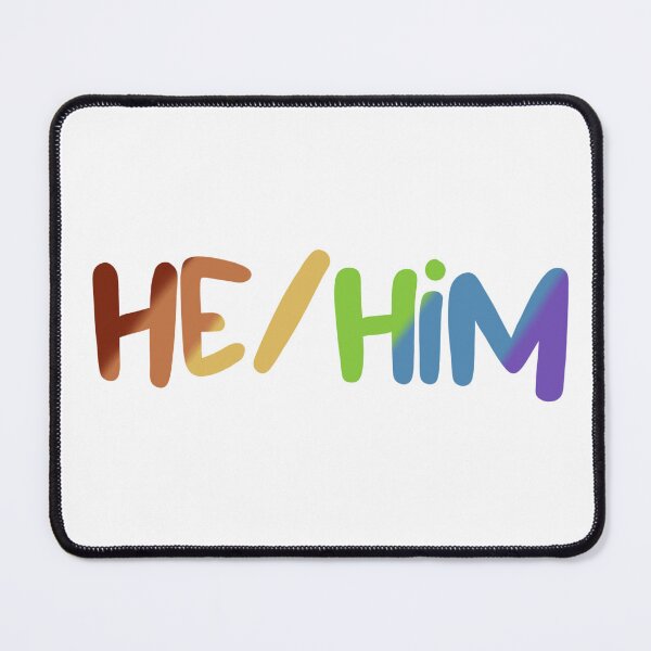 Item preview, He/Him Pronouns - Rainbow designed and sold by kathrynmstein.