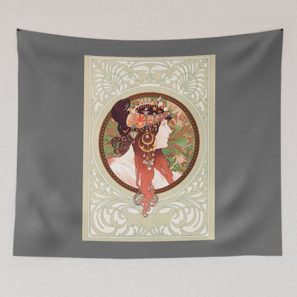 Item preview, alfons mucha Byzantine Head Classic designed and sold by LidiagRinaldi.