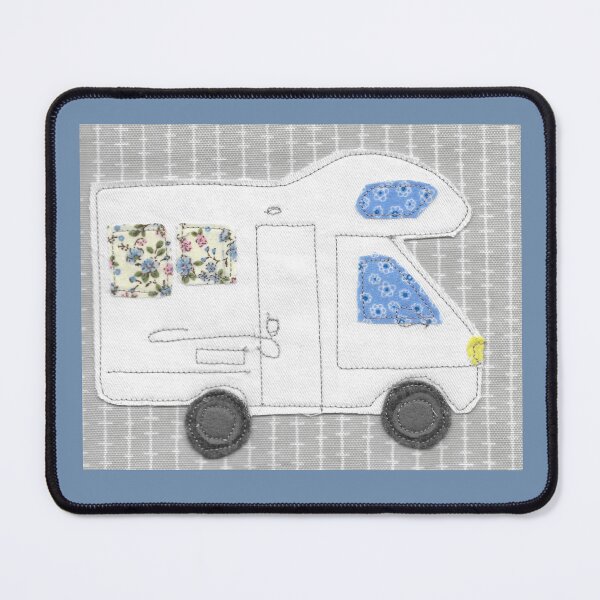 Item preview, #Embroidered White MotorHome/RV  designed and sold by Leatextileart.