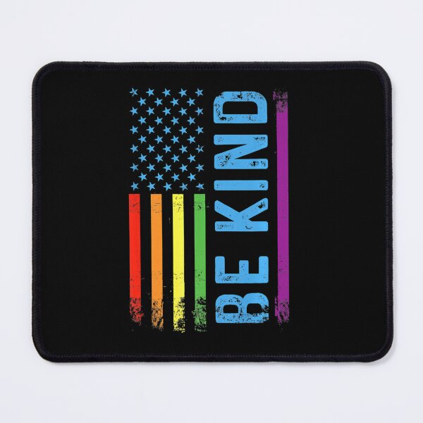 Item preview, Be Kind LGBT LGBTQ Gay Pride Rainbow American Flag Proud USA designed and sold by edensmr.
