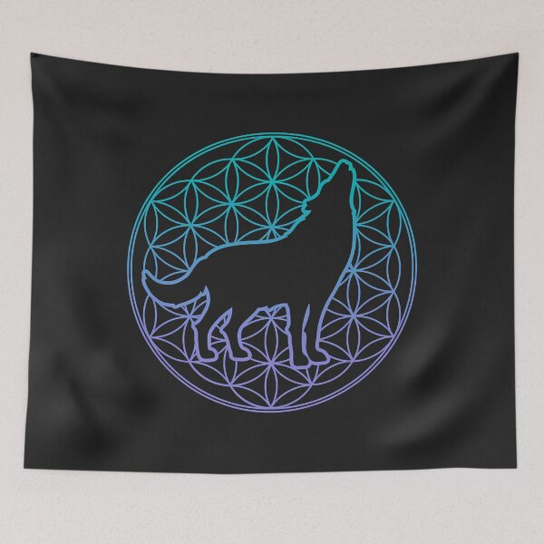 Artikelvorschau, Wolf and Flower of Life Sacred Geometry Premium entworfen und verkauft von Corelli87.