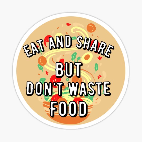 Food Waste Stickers for Sale