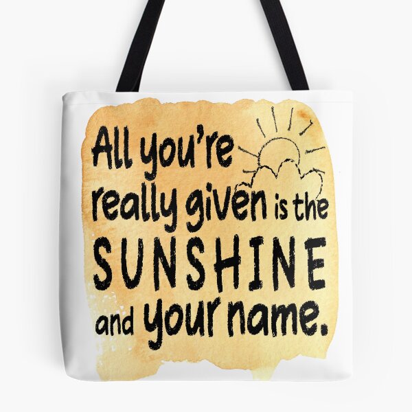 Item preview, Sunshine and Your Name (Get Along) designed and sold by dev11588.