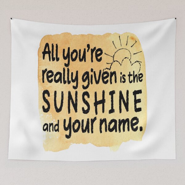 Item preview, Sunshine and Your Name (Get Along) designed and sold by dev11588.