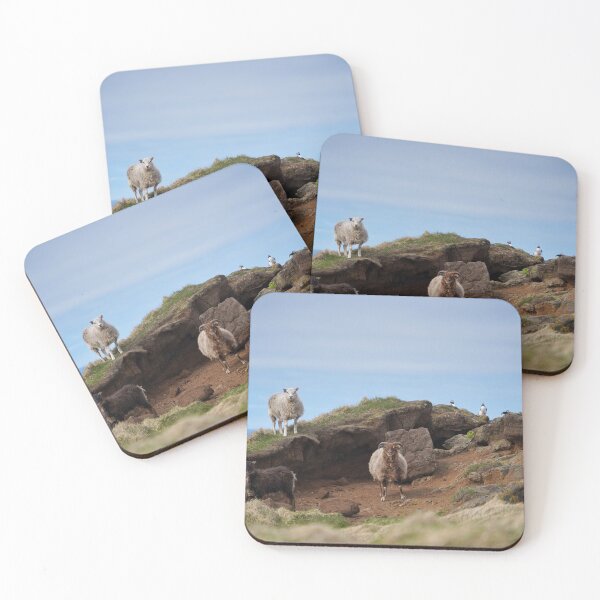 Item preview, Sheep and puffins on Grimsey designed and sold by elisainiceland.