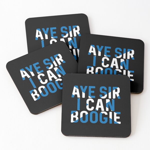 Item preview, Aye Sir I Can Boogie, Scottish Saltire Football Slogan Design designed and sold by MacPean.