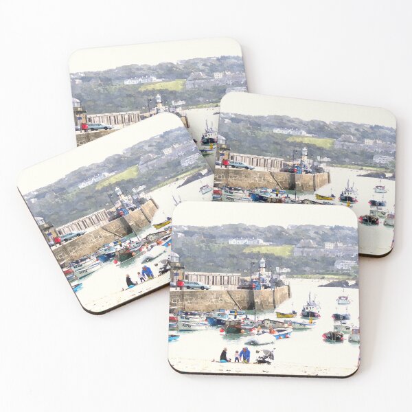 Item preview, St Ives Harbour, Cornwall designed and sold by Trevor Harvey Art.