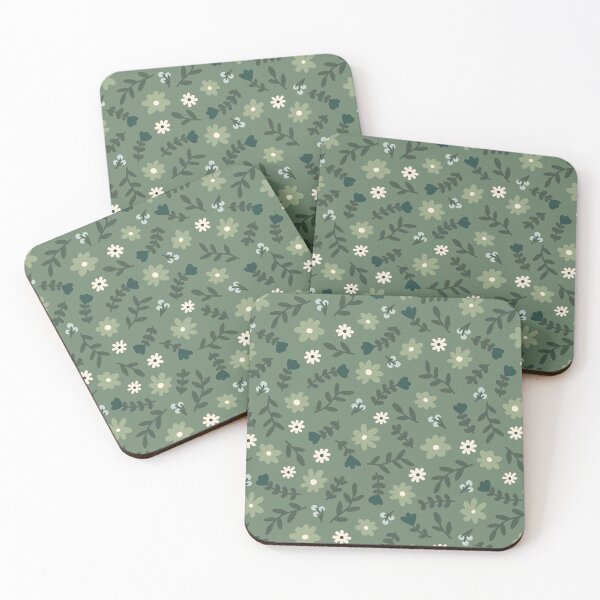Item preview, Flower Pattern (sage green) designed and sold by Design Minds Boutique.