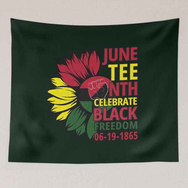 Item preview, Sunflower Juneteenth celebrate freedom designed and sold by Feline Rockstars.