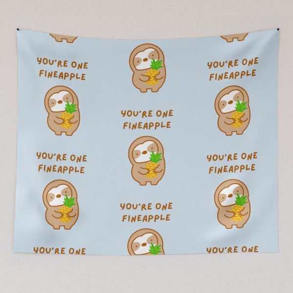 Item preview, You’re One Fineapple Pineapple Sloth  designed and sold by theslothinme.