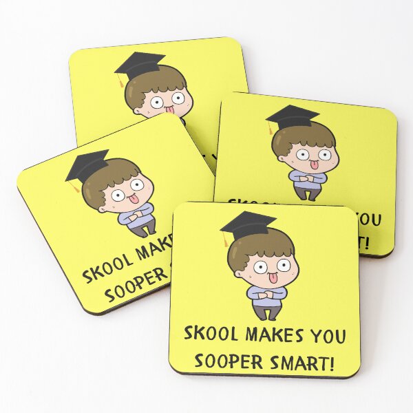Item preview, "Skool Makes You Sooper Smart!" Sticker / Design designed and sold by The Bored Buffoon.