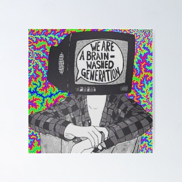 Item preview, We are a brain-washed generation T-shirt designed and sold by -iVx-.