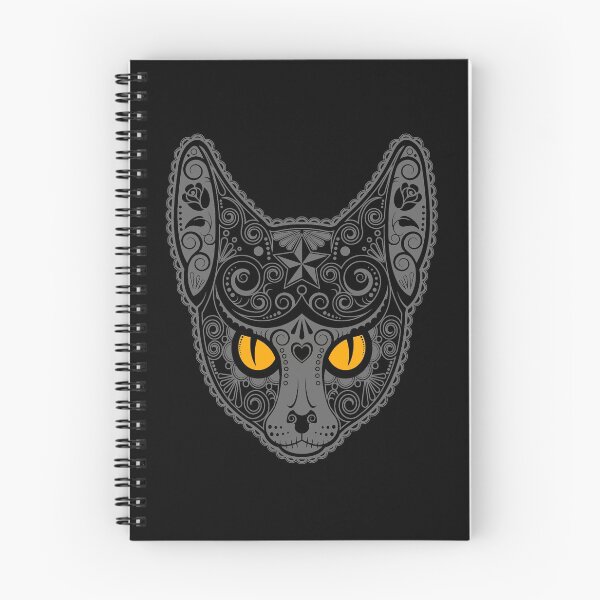 Item preview, Decorated Dark Sugar Skull Cat designed and sold by JeffBartels.