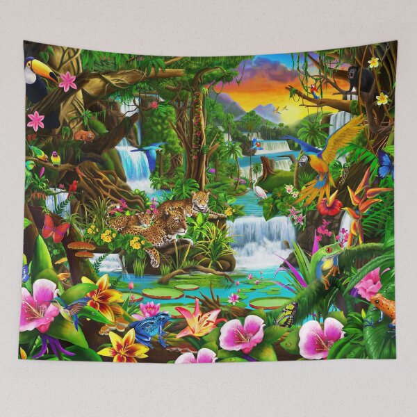 Item preview, Beautiful Tropical Rainforest designed and sold by GeraldNewtonArt.