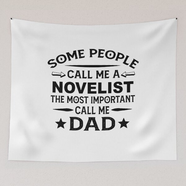 Aperçu de l'œuvre romancier père papa T-shirt cadeau pour la fête des pères romancier papa fête des pères, romancier papa Hudband cadeau de Noël créée et vendue par xlnv.