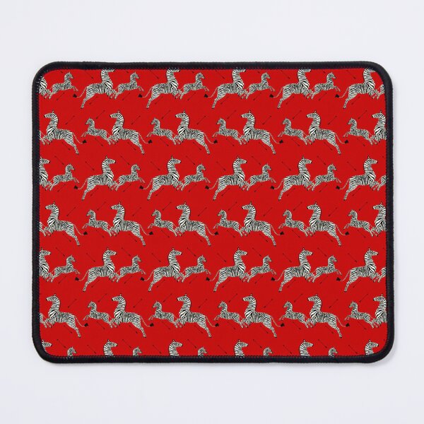 Item preview, Margot Tenenbaum's Zebras on Red designed and sold by Jen K Wilson.