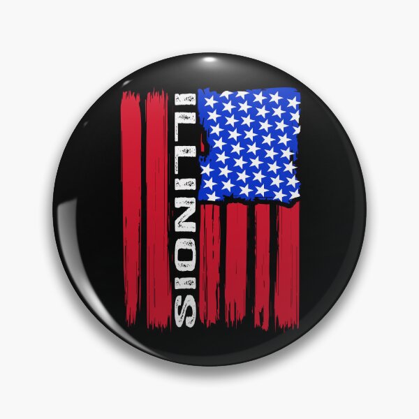 Item preview, Illinois America flag designed and sold by NanoYell.
