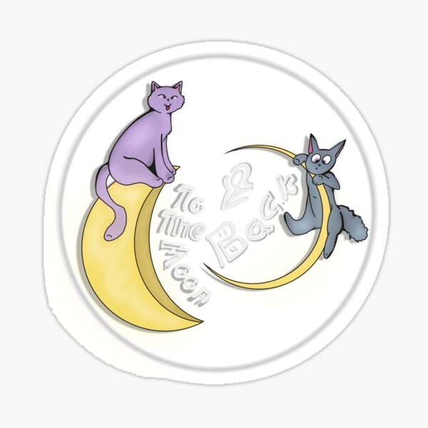 To The Moon And Back Sticker