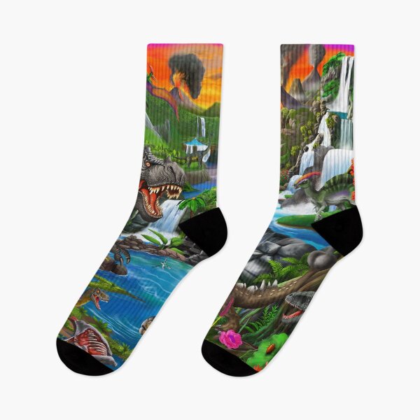 Item preview, The Land of the Dinosaurs designed and sold by GeraldNewtonArt.